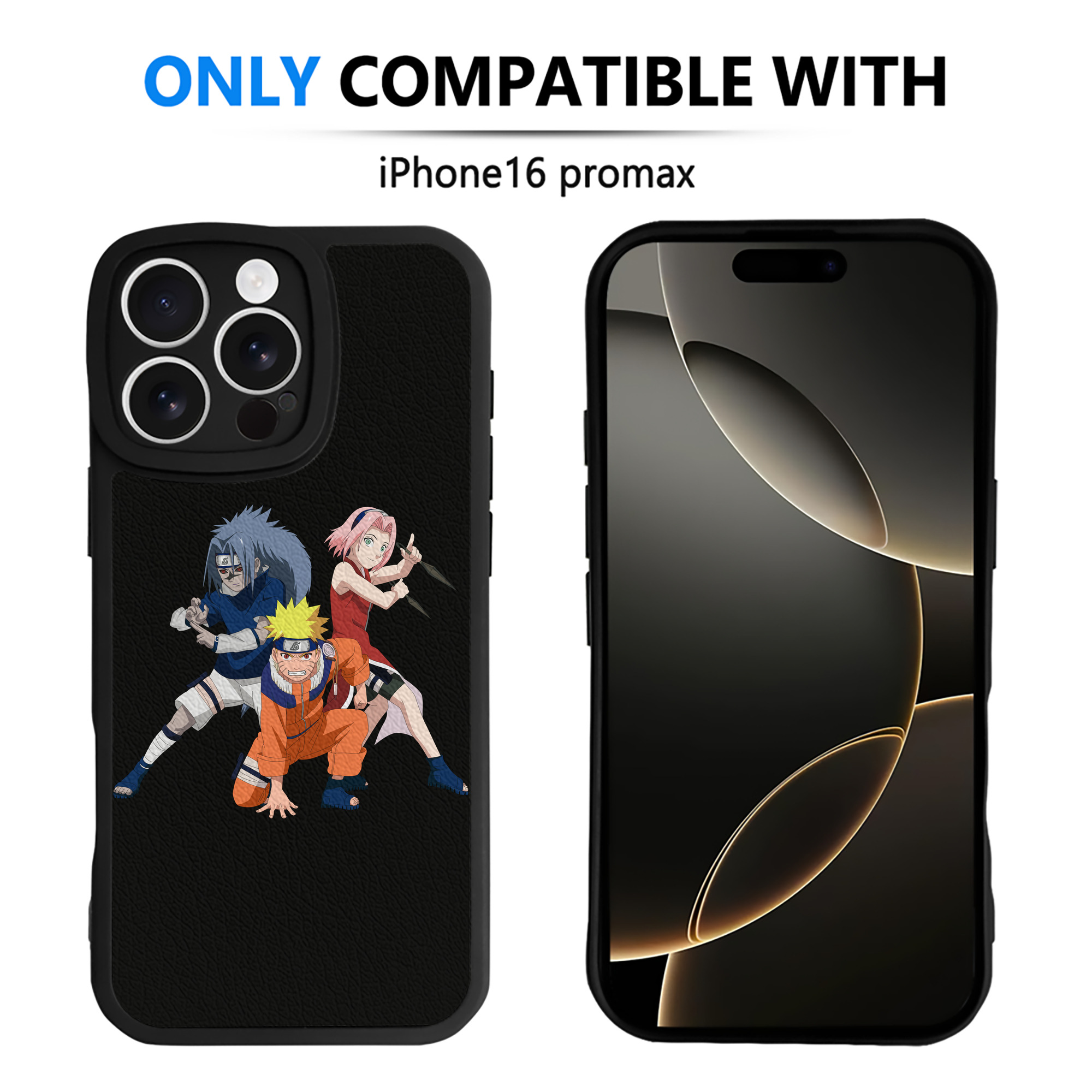 （画像用） NARUTO -ナルト- うずまき ナルト Uzumaki Naruto 【iPhone 16シリーズ対応】シリコンスマホケース（レザー調） 材質：シリコン